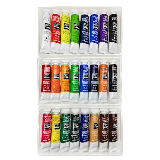 24 Color Watercolor Paint Set by Artist's Loft™